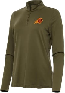 Antigua Phoenix Suns Womens Olive Reprocess Recycled Qtr Zip