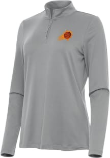 Antigua Phoenix Suns Womens Grey Reprocess Recycled Qtr Zip