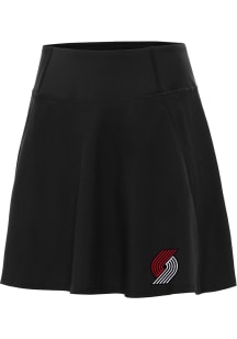 Antigua Portland Trail Blazers Womens Black Chip Skort Skirt