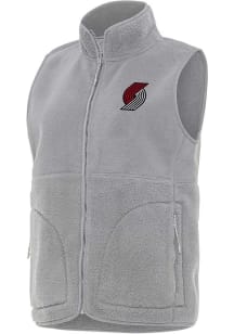 Antigua Portland Trail Blazers Womens Grey Nostalgic Vest