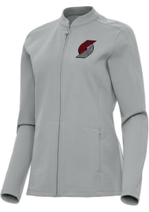 Antigua Portland Trail Blazers Womens Grey Regard Light Weight Jacket
