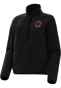 Antigua Toronto Raptors Womens Black Figure Qtr Zip