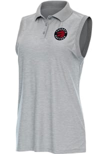 Antigua Toronto Raptors Womens Grey Recap Polo Shirt