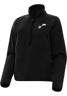Antigua Utah Jazz Womens Black Figure Qtr Zip