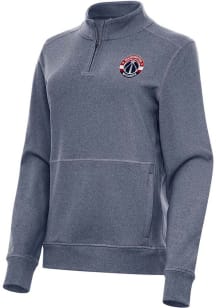 Antigua Washington Wizards Womens Navy Blue Crush Qtr Zip