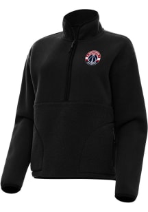 Antigua Washington Wizards Womens Black Figure Qtr Zip