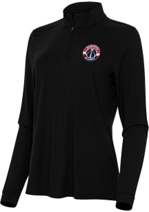 Antigua Washington Wizards Womens Black Intent Qtr Zip