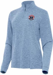 Antigua Washington Wizards Womens Blue Mentor Qtr Zip Pullover