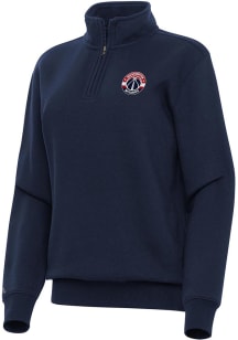 Antigua Washington Wizards Womens Navy Blue Victory Qtr Zip