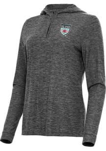 Antigua Chicago Stars FC Womens Black Daybreak Qtr Zip
