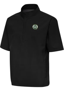 Antigua Colorado State Rams Mens Black Brisk Short Sleeve Jacket
