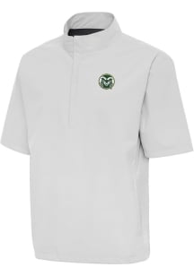 Antigua Colorado State Rams Mens Grey Brisk Short Sleeve Jacket