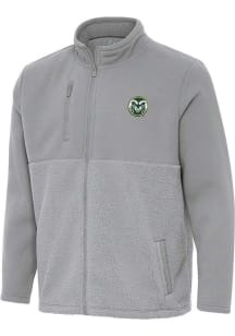 Antigua Colorado State Rams Mens Grey Daily Fused Medium Weight Jacket