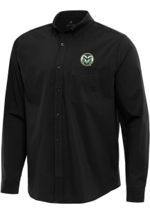 Antigua Colorado State Rams Mens Black Flight Long Sleeve Dress Shirt