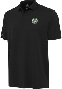 Antigua Colorado State Rams Mens Black Reprocess Recycled Short Sleeve Polo