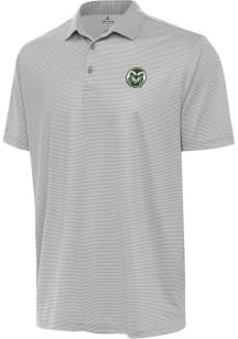 Antigua Colorado State Rams Mens White Rings Short Sleeve Polo