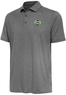 Antigua Colorado State Rams Mens Black Scheme Short Sleeve Polo