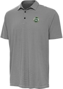 Antigua Colorado State Rams Mens Black Twine Short Sleeve Polo