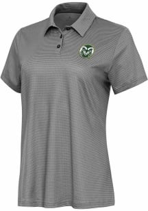 Antigua Colorado State Rams Womens White Rings Short Sleeve Polo Shirt