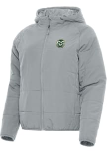 Antigua Colorado State Rams Womens Grey Universe Filled Jacket