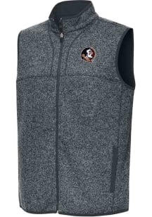Antigua Florida State Seminoles Mens Grey Fortune Sleeveless Jacket