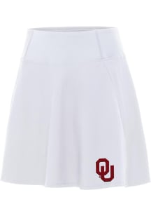 Antigua Oklahoma Sooners Womens White Chip Skort Skirt