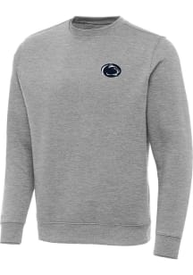 Antigua Penn State Nittany Lions Mens Grey Victory Long Sleeve Crew Sweatshirt