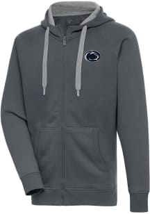 Antigua Penn State Nittany Lions Mens Charcoal Victory Long Sleeve Full Zip Jacket