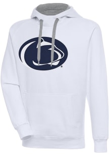 Antigua Penn State Nittany Lions Mens White Full Front Victory Long Sleeve Hoodie