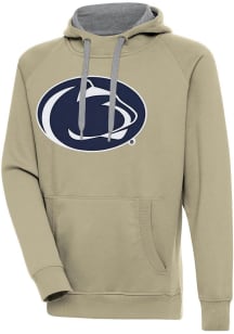 Antigua Penn State Nittany Lions Mens Khaki Full Front Victory Long Sleeve Hoodie
