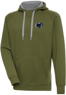 Antigua Penn State Nittany Lions Mens Olive Victory Long Sleeve Hoodie