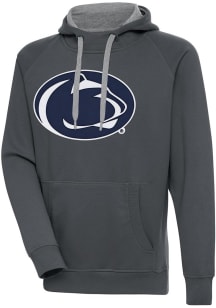 Antigua Penn State Nittany Lions Mens Charcoal Full Front Victory Long Sleeve Hoodie
