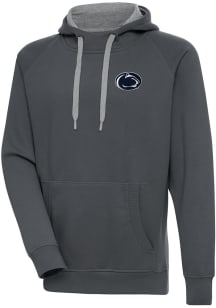 Antigua Penn State Nittany Lions Mens Charcoal Victory Long Sleeve Hoodie