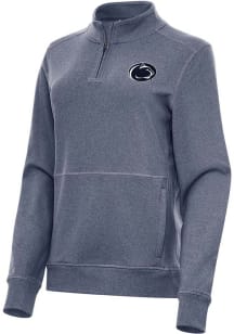 Antigua Penn State Nittany Lions Womens Navy Blue Crush Qtr Zip