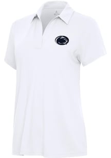 Antigua Penn State Nittany Lions Womens White Era Short Sleeve Polo Shirt