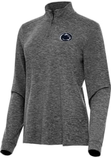 Antigua Penn State Nittany Lions Womens Black Mentor Qtr Zip Pullover