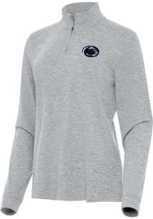 Antigua Penn State Nittany Lions Womens Grey Mentor Qtr Zip Pullover