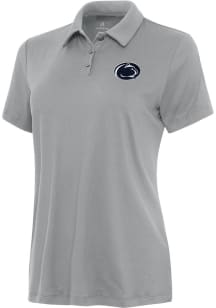Antigua Penn State Nittany Lions Womens Grey Reprocess Recycled Short Sleeve Polo Shirt
