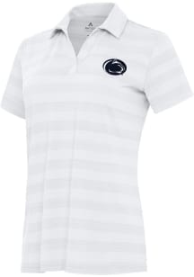 Antigua Penn State Nittany Lions Womens White Tunnel Short Sleeve Polo Shirt
