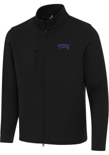 Antigua TCU Horned Frogs Mens Black Objection Light Weight Jacket