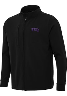 Antigua TCU Horned Frogs Mens Black Regard Light Weight Jacket