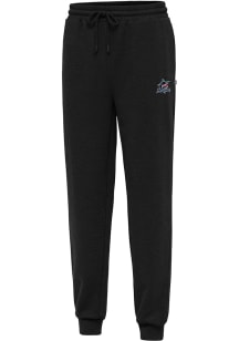 Antigua Miami Marlins Mens Black Idol Sweatpants