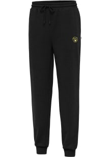 Antigua Milwaukee Brewers Mens Black Idol Sweatpants