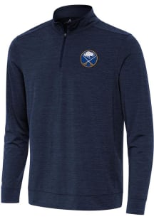 Antigua Buffalo Sabres Mens Navy Blue Bright Long Sleeve Qtr Zip Pullover