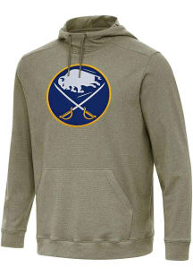 Antigua Buffalo Sabres Mens Olive Full Front Cloud Long Sleeve Hoodie