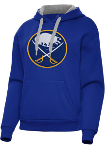 Antigua Buffalo Sabres Womens Blue Full Front Victory Hooded Sweatshirt