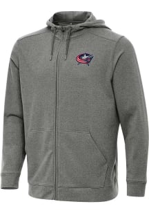Antigua Columbus Blue Jackets Mens Black Effortless Light Weight Jacket