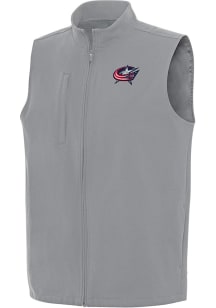 Antigua Columbus Blue Jackets Mens Grey Regard Sleeveless Jacket