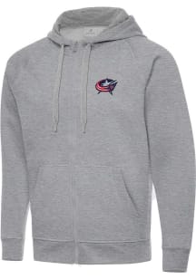Antigua Columbus Blue Jackets Mens Grey Victory Big and Tall Light Weight Jacket