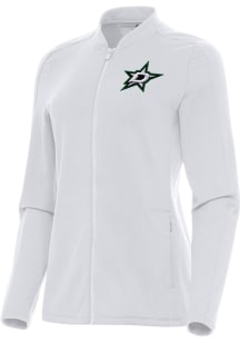 Antigua Dallas Stars Womens White Continual Light Weight Jacket